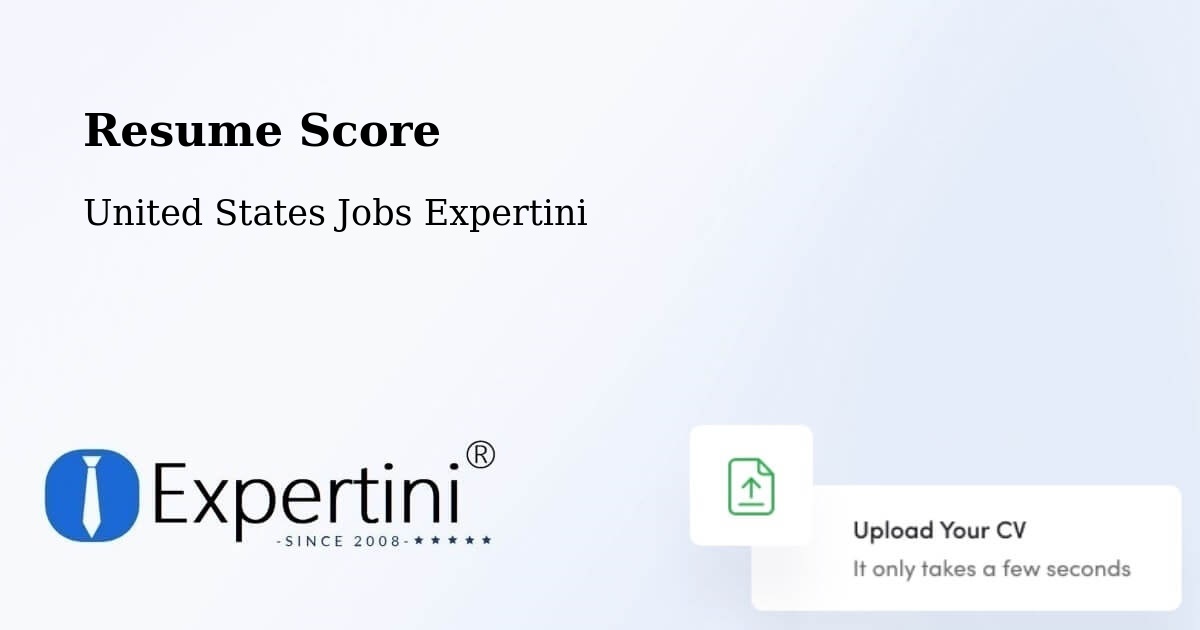 Resume Score & Job Description Match Tool – Saco - United States Jobs Expertini